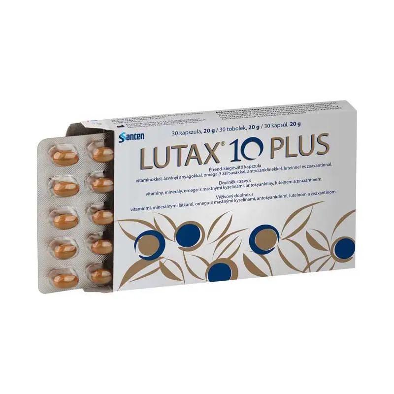 Lutax 10 Plus lutein 10 mg étrend-kiegészítő 30 db